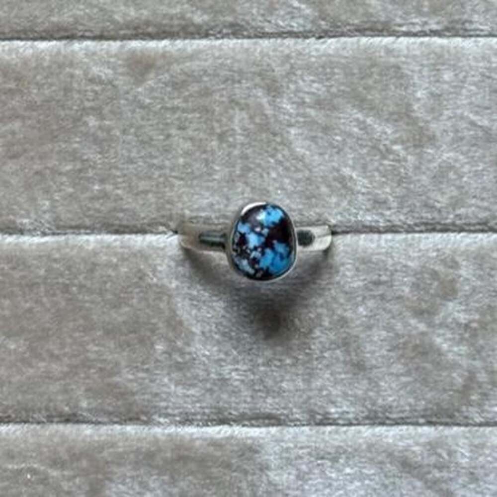 Sterling Silver Golden Hills Turquoise Ring Sz. 6